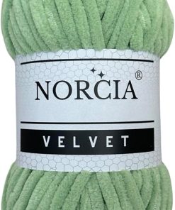 Soft Velvet Yarn Chenille Yarn for Crocheting Super Bulky (100g-3.50oz) (68m-74.3 yds) Baby Blanket Yarn for Knitting Amigurumi Yarn for Crochet Weaving Craft (Asparagus Green. 1 Skein)
